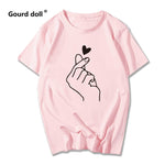 Women's t-shirt Harajuku love t shirt women feminina ladies