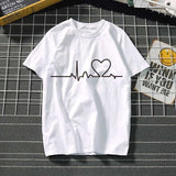 Women's t-shirt Harajuku love t shirt women feminina ladies