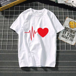 Women's t-shirt Harajuku love t shirt women feminina ladies