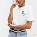 Women's t-shirt Harajuku love t shirt women feminina ladies
