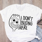 Women's T-shirt cartoon leopard bow T-shirt short sleeve