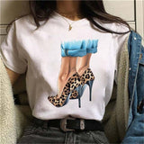 Hot Sales Printed Female Tshirt Women Fashion Graphic