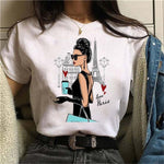 Hot Sales Printed Female Tshirt Women Fashion Graphic