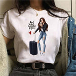 Hot Sales Printed Female Tshirt Women Fashion Graphic