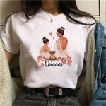 Hot Sales Printed Female Tshirt Women Fashion Graphic