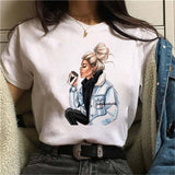 Hot Sales Printed Female Tshirt Women Fashion Graphic