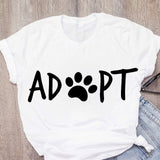 Women Cat Mother Flower Floral Pet Short Sleeve Fashion Print