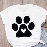 Women Cat Mother Flower Floral Pet Short Sleeve Fashion Print
