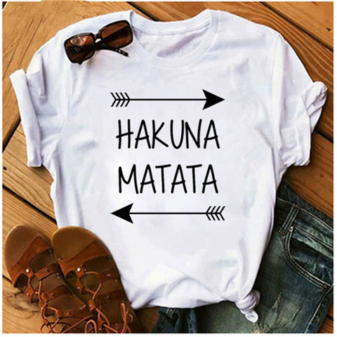 Women's T-shirt Cartoon Print T-shirt Ladies Summer Fashion Tee