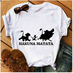 Women's T-shirt Cartoon Print T-shirt Ladies Summer Fashion Tee