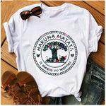 Women's T-shirt Cartoon Print T-shirt Ladies Summer Fashion Tee