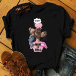 Girl Mom T shirt Women Mother's Love Print Black T-shirt Harajuku Mama TShirt Tops tee shirt Femme