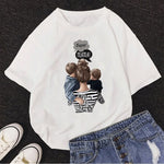 Girl Mom T shirt Women Mother's Love Print Black T-shirt Harajuku Mama TShirt Tops tee shirt Femme