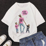 Girl Mom T shirt Women Mother's Love Print Black T-shirt Harajuku Mama TShirt Tops tee shirt Femme
