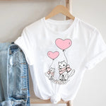 Women Printing Butterfly 90s Sweet Love Kawaii Valentine's