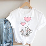 Women Printing Butterfly 90s Sweet Love Kawaii Valentine's