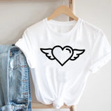 Women Printing Butterfly 90s Sweet Love Kawaii Valentine's