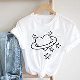 Women Printing Butterfly 90s Sweet Love Kawaii Valentine's