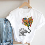 Women Printing Butterfly 90s Sweet Love Kawaii Valentine's