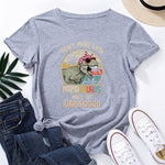 Summer Cotton Women T Shirt  5XL Plus Size Dinosaur