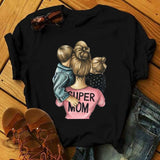 Girl Mom T shirt Women Mother's Love Print Black T-shirt Harajuku Mama TShirt Tops tee shirt Femme