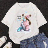 Girl Mom T shirt Women Mother's Love Print Black T-shirt Harajuku Mama TShirt Tops tee shirt Femme