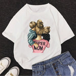 Girl Mom T shirt Women Mother's Love Print Black T-shirt Harajuku Mama TShirt Tops tee shirt Femme