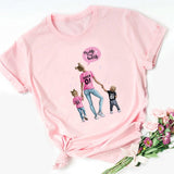 Girl Mom T shirt Women Mother's Love Print Black T-shirt Harajuku Mama TShirt Tops tee shirt Femme