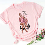 Girl Mom T shirt Women Mother's Love Print Black T-shirt Harajuku Mama TShirt Tops tee shirt Femme