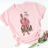 Girl Mom T shirt Women Mother's Love Print Black T-shirt Harajuku Mama TShirt Tops tee shirt Femme