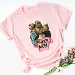 Girl Mom T shirt Women Mother's Love Print Black T-shirt Harajuku Mama TShirt Tops tee shirt Femme