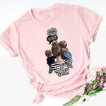 Girl Mom T shirt Women Mother's Love Print Black T-shirt Harajuku Mama TShirt Tops tee shirt Femme