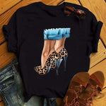 Hot Sales Printed Female Tshirt Women Fashion Graphic