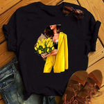 Hot Sales Printed Female Tshirt Women Fashion Graphic