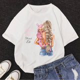 Girl Mom T shirt Women Mother's Love Print Black T-shirt Harajuku Mama TShirt Tops tee shirt Femme