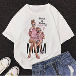 Girl Mom T shirt Women Mother's Love Print Black T-shirt Harajuku Mama TShirt Tops tee shirt Femme