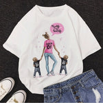 Girl Mom T shirt Women Mother's Love Print Black T-shirt Harajuku Mama TShirt Tops tee shirt Femme