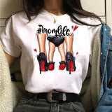 Girl Mom T shirt Women Mother's Love Print Black T-shirt Harajuku Mama TShirt Tops tee shirt Femme