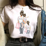 Girl Mom T shirt Women Mother's Love Print Black T-shirt Harajuku Mama TShirt Tops tee shirt Femme