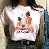 Girl Mom T shirt Women Mother's Love Print Black T-shirt Harajuku Mama TShirt Tops tee shirt Femme