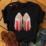 Summer Hot Sale Sexy Leopard Print Lip Print Black