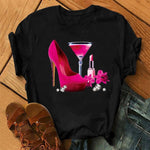 Hot Sales Printed Female Tshirt Women Fashion Graphic