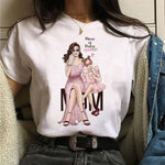 Girl Mom T shirt Women Mother's Love Print Black T-shirt Harajuku Mama TShirt Tops tee shirt Femme