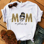 Women's T-shirt Harajuku Skull Deer Camouflage Burlap Turban