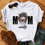 Women's T-shirt Harajuku Skull Deer Camouflage Burlap Turban