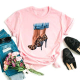 Hot Sales Printed Female Tshirt Women Fashion Graphic