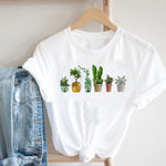 Women Printing Floral Flower 90s Cartoon Ladies Streetwear
