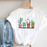 Women Printing Floral Flower 90s Cartoon Ladies Streetwear