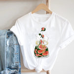 Women Printing Floral Flower 90s Cartoon Ladies Streetwear