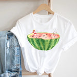 Women Printing Floral Flower 90s Cartoon Ladies Streetwear